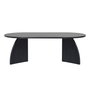 Nordure Melina Mesa de Café Negro Madera